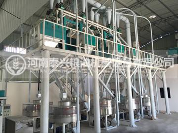 商丘七組石磨面粉機(jī)安裝案例